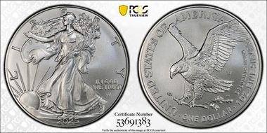 2025-W $1 Burnished Silver Eagle SP70
