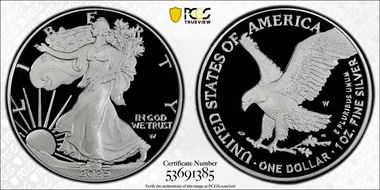 2025-W $1 Silver Eagle PR70DCAM