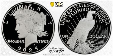 2024-S $1 Peace Dollar PR70DCAM