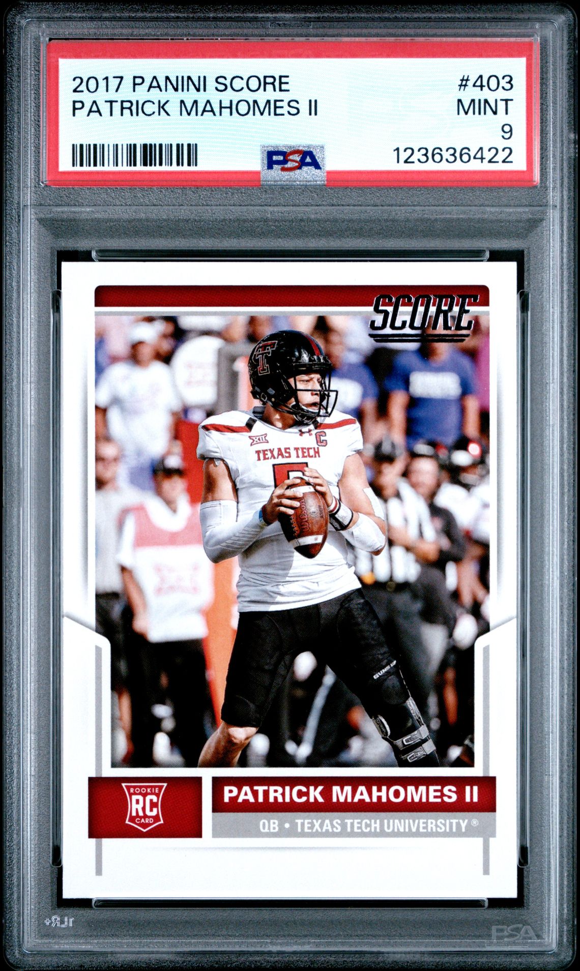 2017 Score PANINI SCORE #403 Patrick Mahomes Ii front