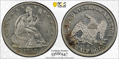 1858-O 50C N1