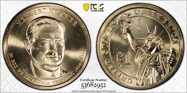 2014-P $1 Herbert Hoover Position B MS66