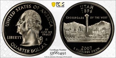 2007-S 25C Utah PR70DCAM