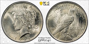1922 $1 MS64