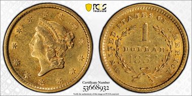 1854 G$1 Type 1 N1