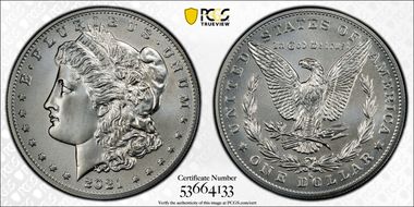 2021-O Privy $1 Morgan Dollar 100th Anniversary MS69
