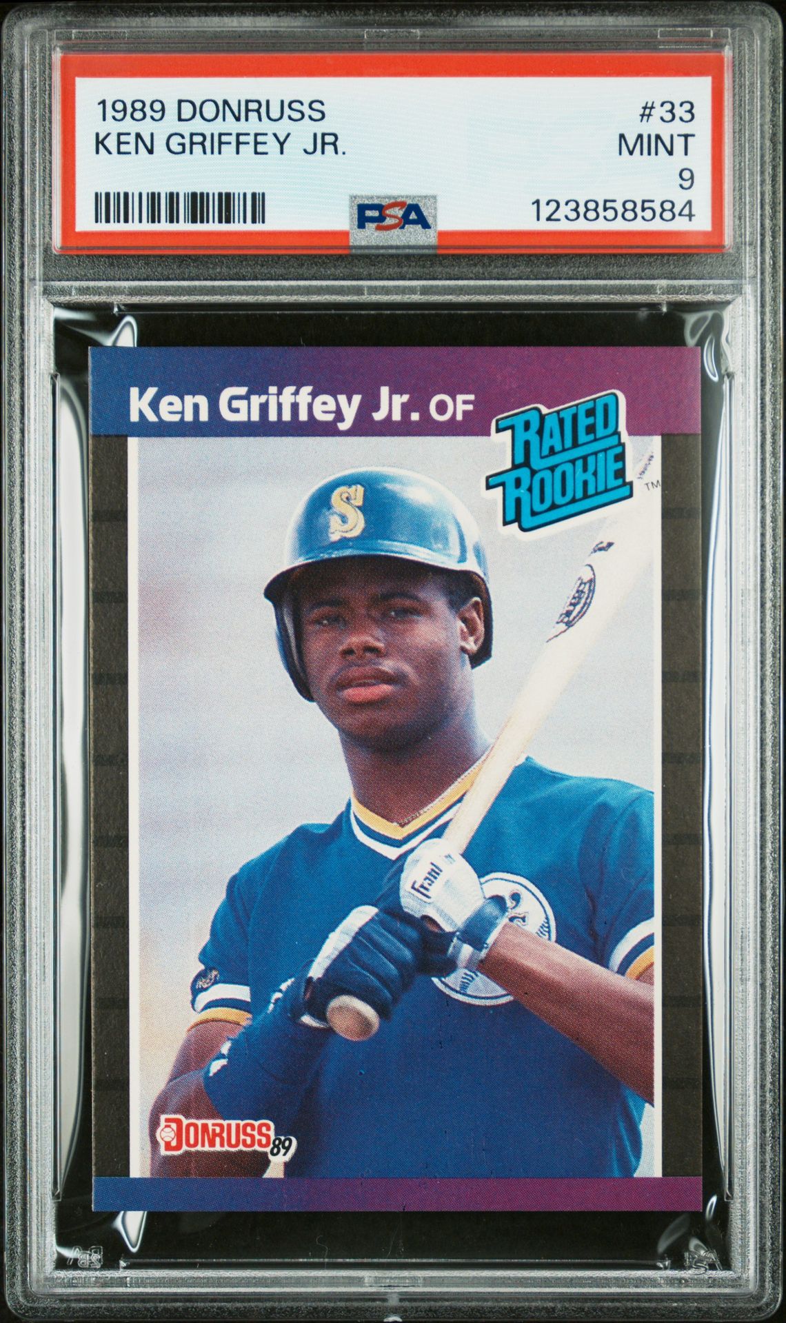 1989 Panini DONRUSS Rated Rookie #33 Ken Griffey Jr. front