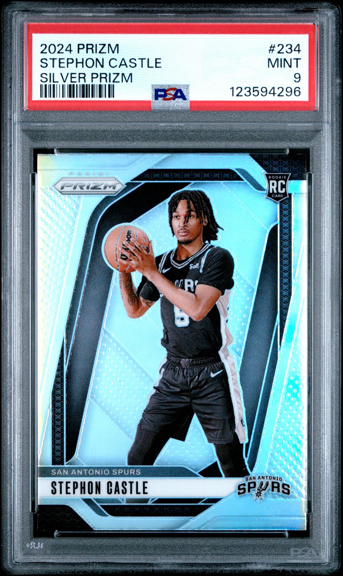 2024 Panini Prizm Stephon Castle #234 (Silver Prizm) Mint 9 front