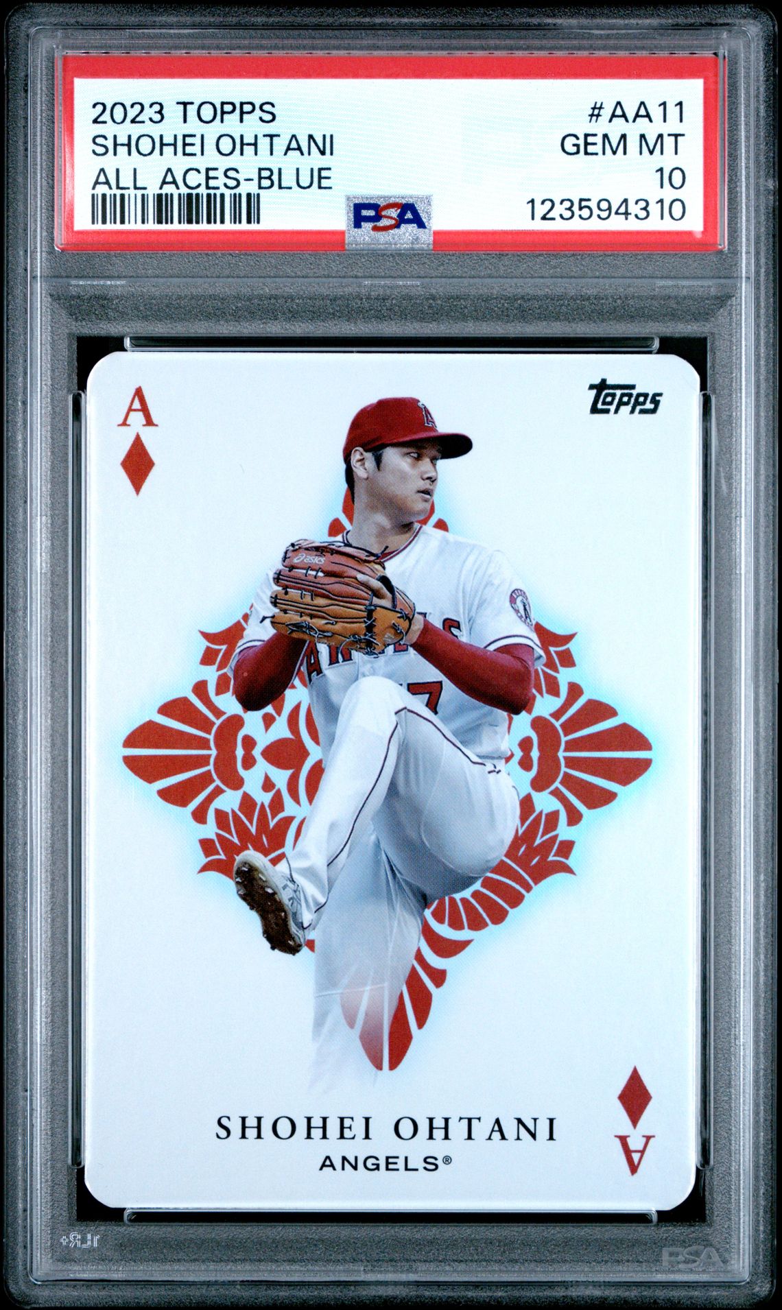 2023 Topps All Aces Shohei Ohtani #Aa11 (All Aces-Blue) Gem Mt 10 front