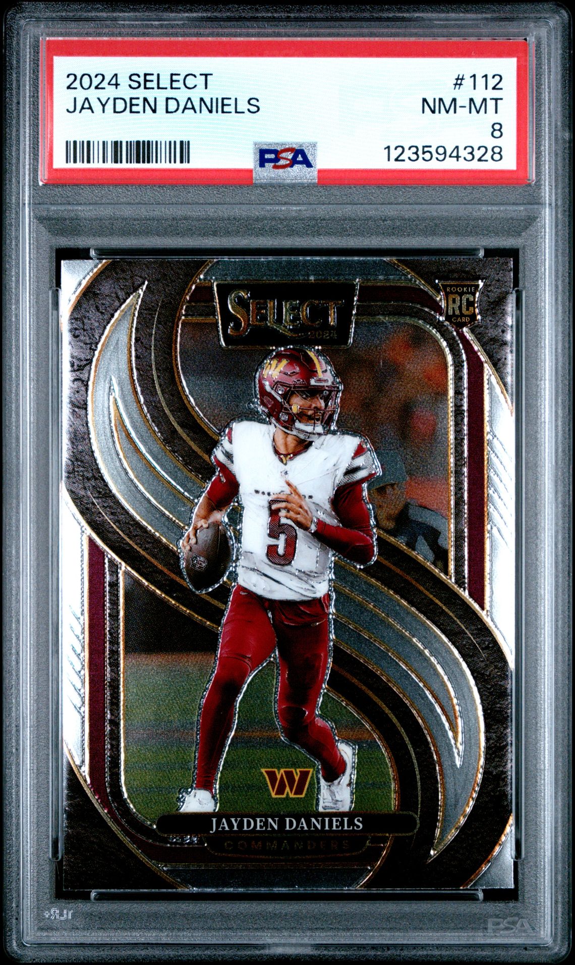 2024 Panini Select Jayden Daniels #112 Nm-Mt 8 front