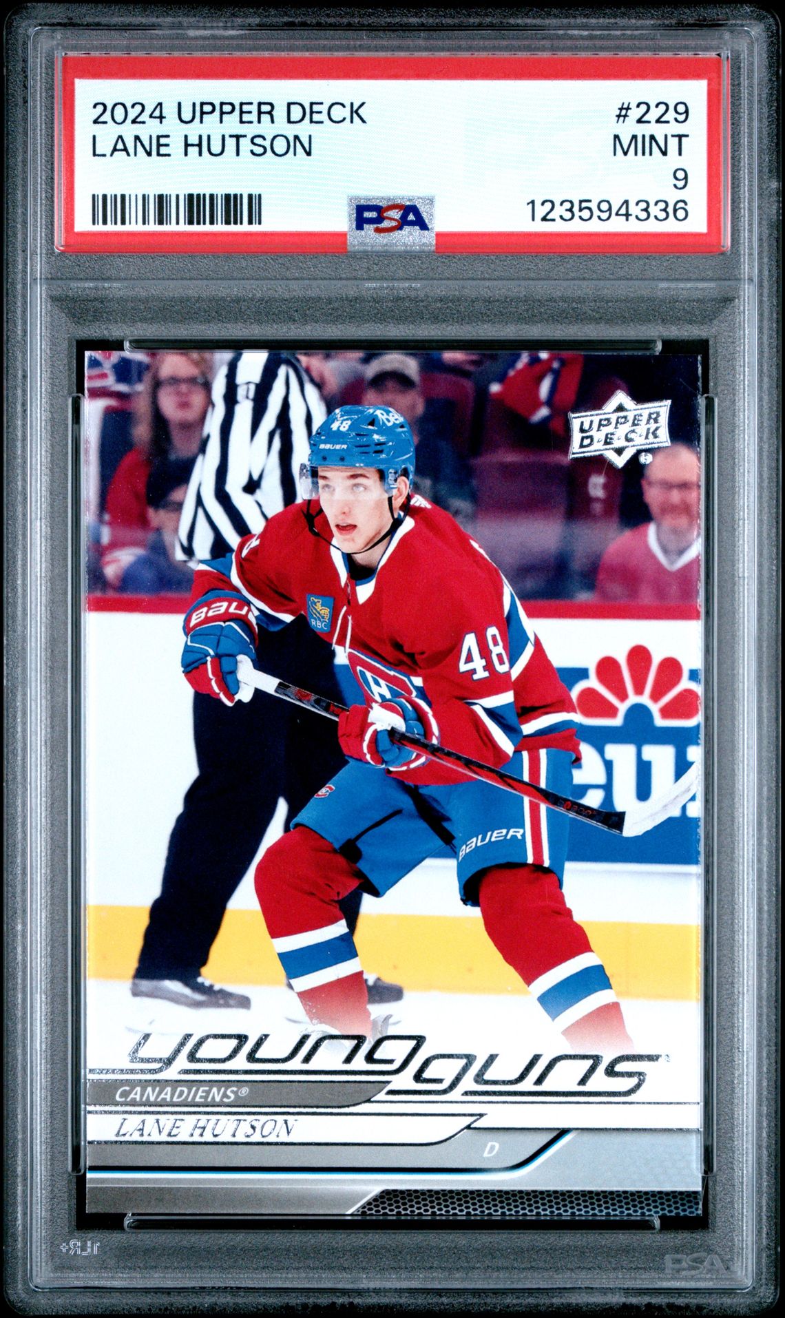 2024 Upper Deck Lane Hutson #229 Mint 9 front