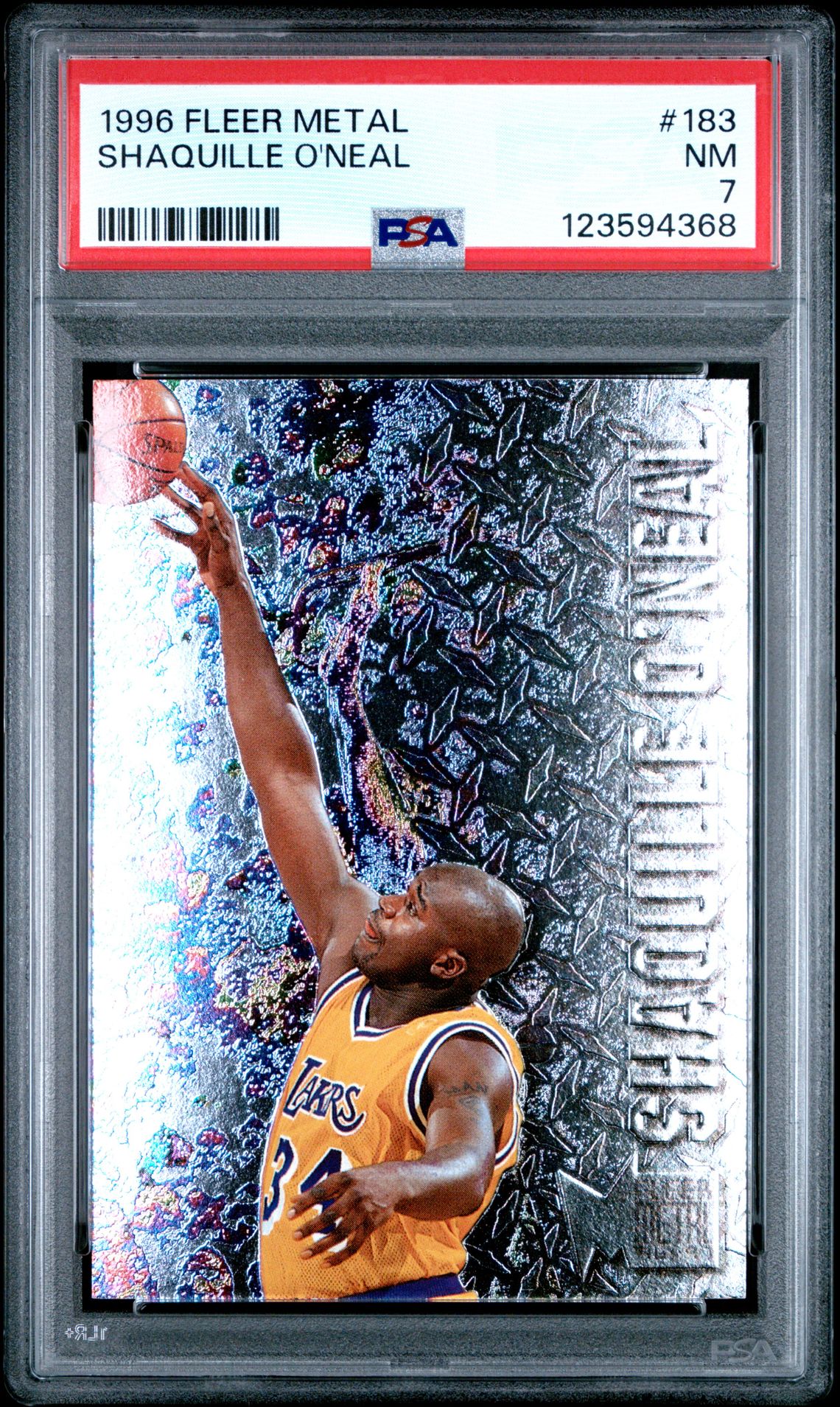 1996 Metal Shaquille O'neal #183 Nm 7 front