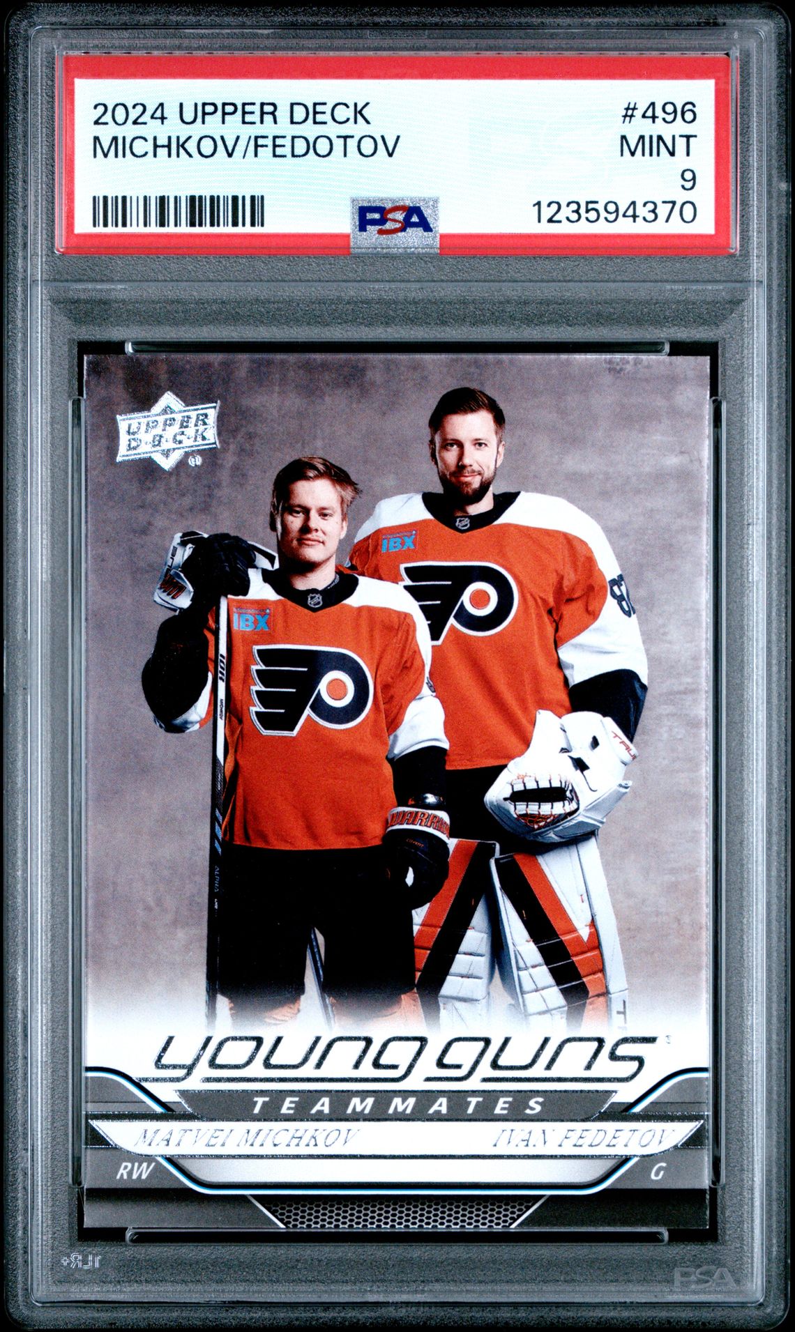 2024 Upper Deck Michkov/Fedotov #496 Mint 9 front