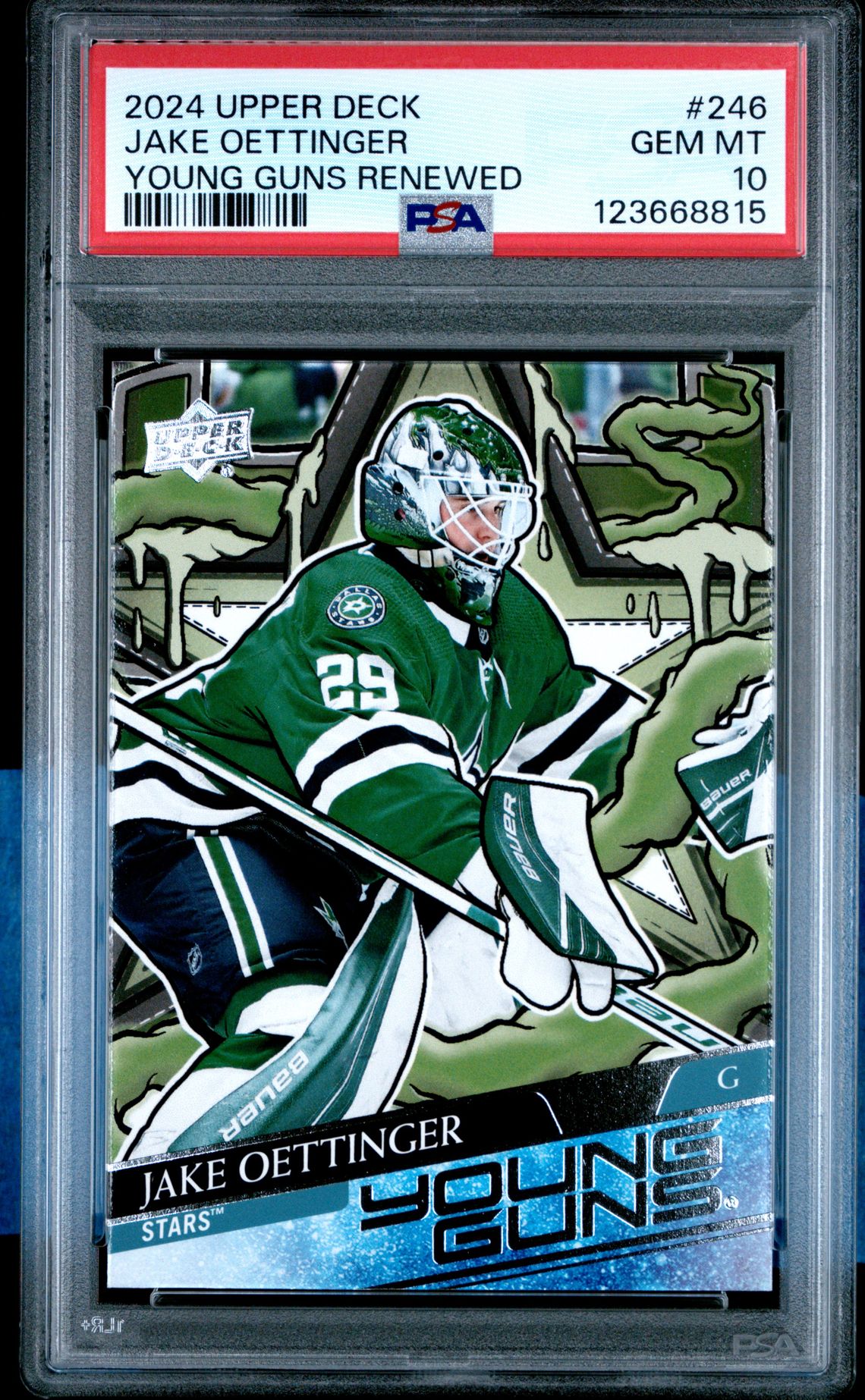 2024 Upper Deck Young Guns Renewed Jake Oettinger #246 Gem Mt 10 front