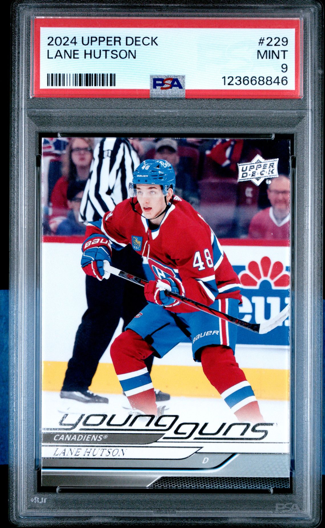 2024 Upper Deck Lane Hutson #229 Mint 9 front