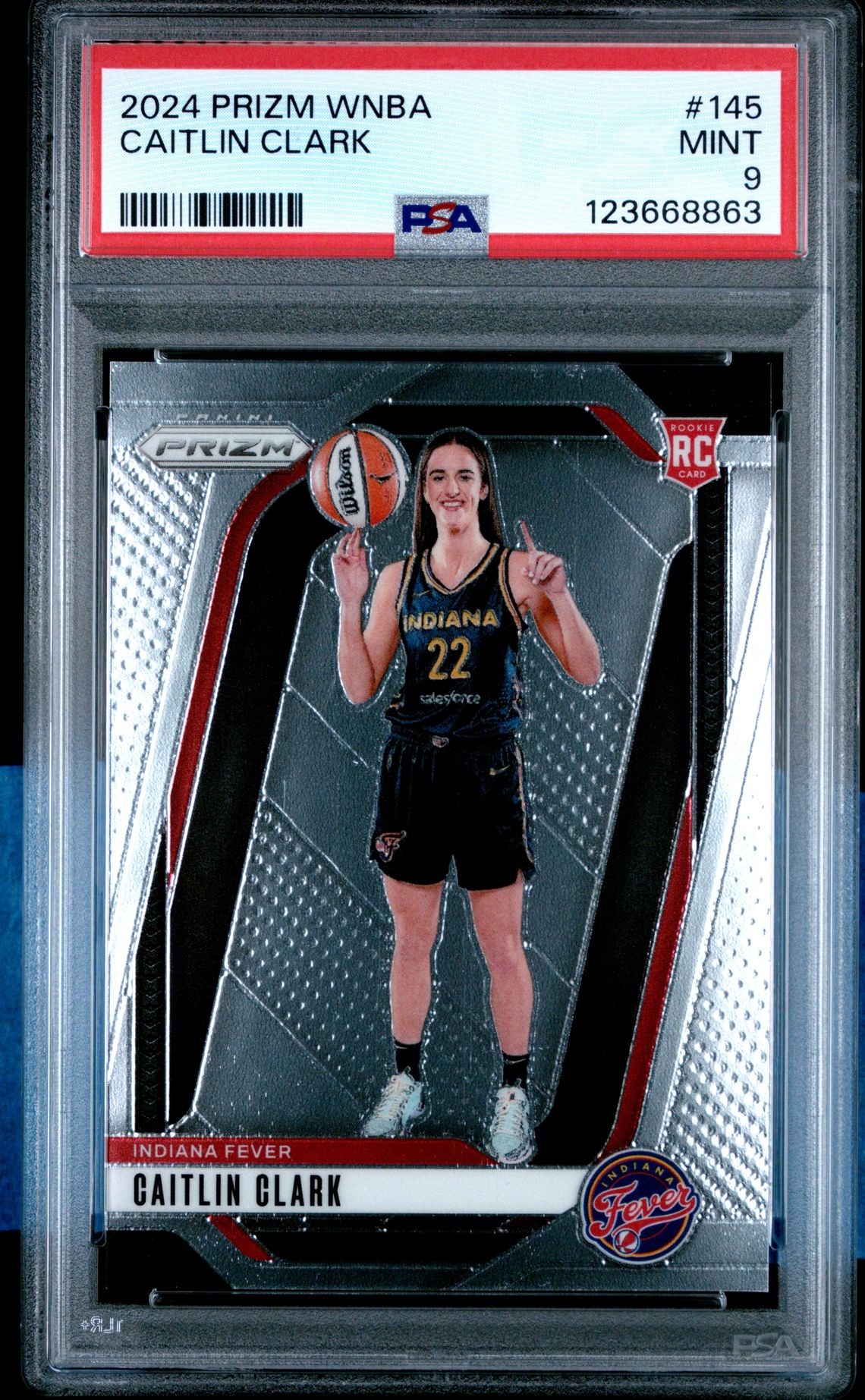 2024 Panini Prizm Wnba Caitlin Clark #145 Mint 9 front