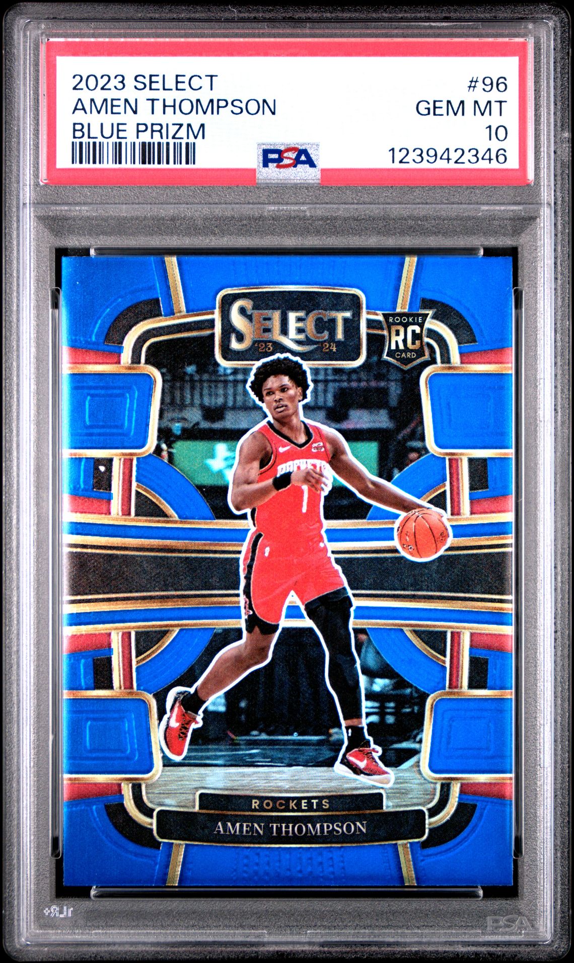2023 Panini Select Amen Thompson #96 (Blue Prizm) Gem Mt 10 front