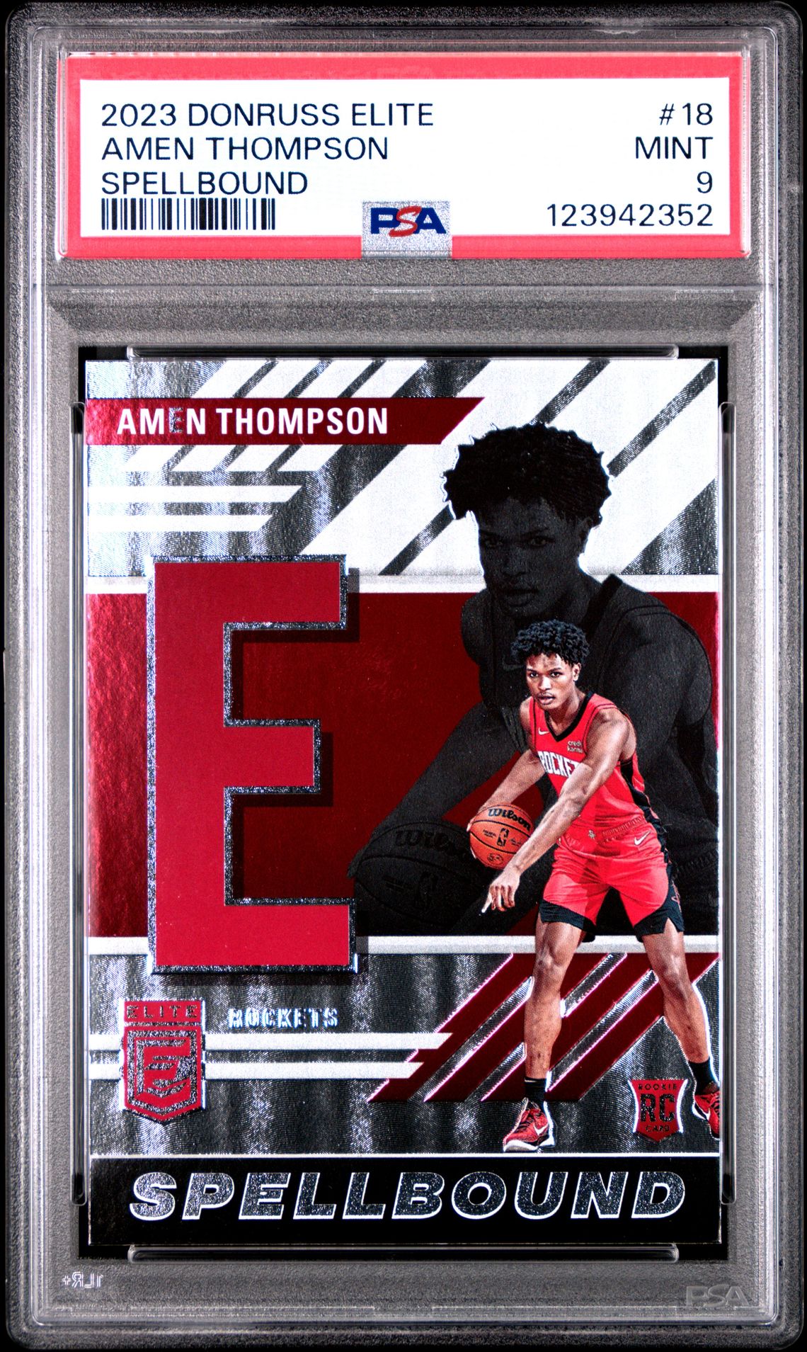 2023 Panini Donruss Elite Spellbound Amen Thompson #18 Mint 9 front