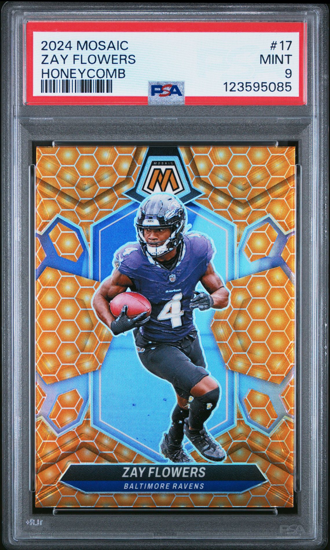 2024 Panini Mosaic Zay Flowers #17 (Honeycomb) Mint 9 front