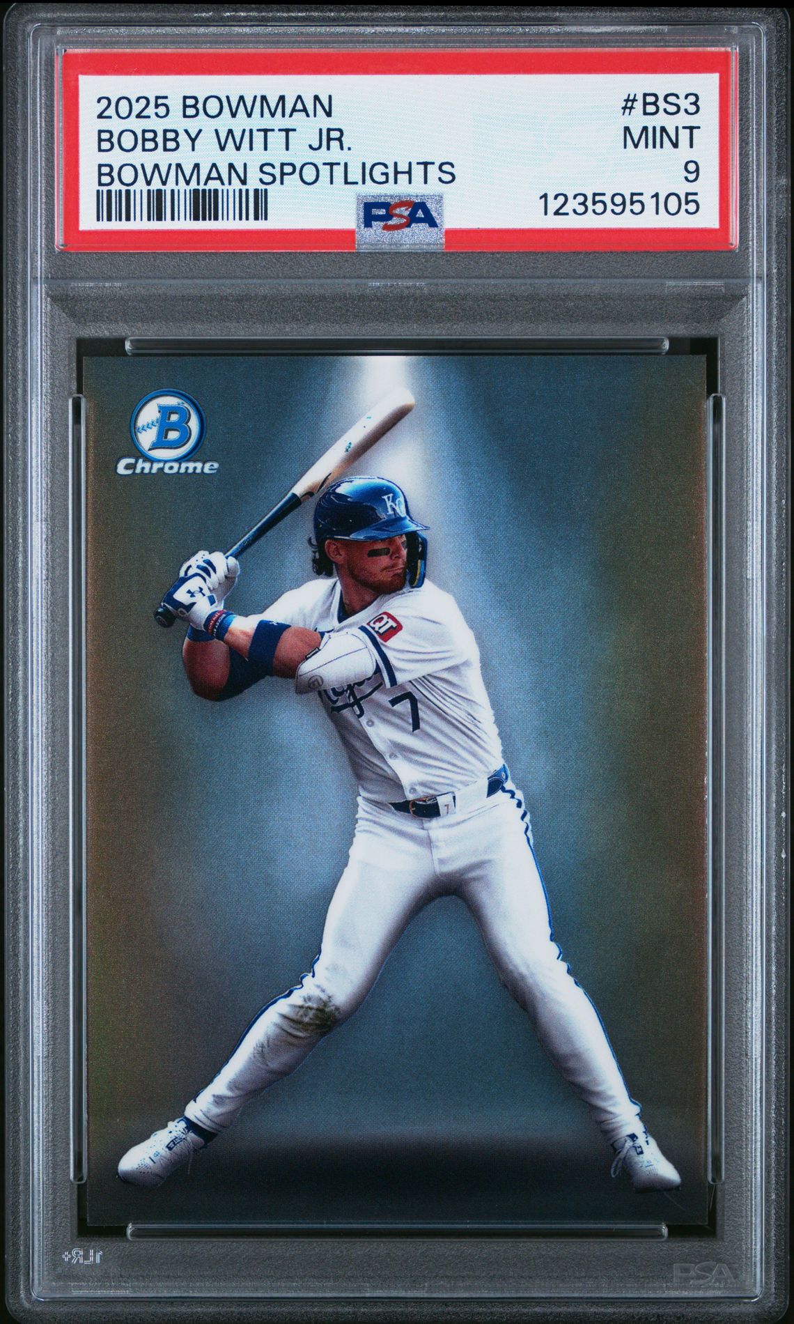 2025 Bowman Bowman Spotlights Bobby Witt Jr. #Bs3 (Bowman Spotlights) Mint 9 front