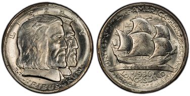 1936 50C Long Island MS63