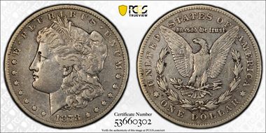 1878-CC $1 VF35