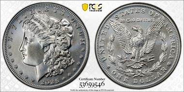 2025 $1 Morgan Dollar First Strike MS70