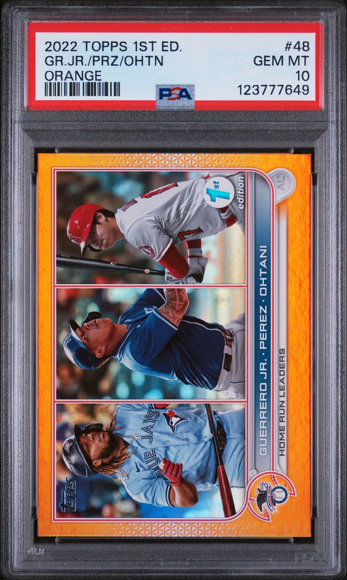 2022 Topps TOPPS 1ST EDITION ORANGE #48 Gr.Jr./Prz/Ohtn front