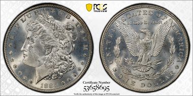 1884 $1 MS66