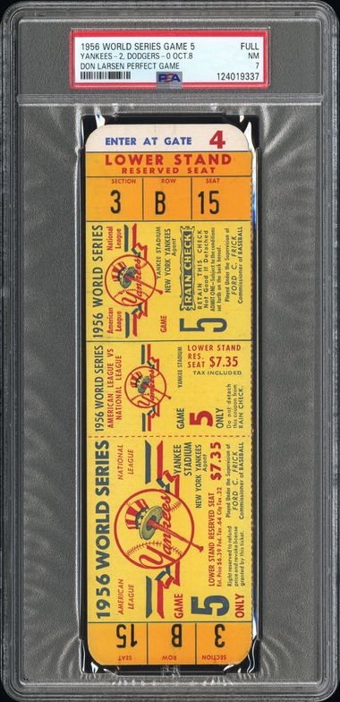 1956 Don Larsen Perfect Game