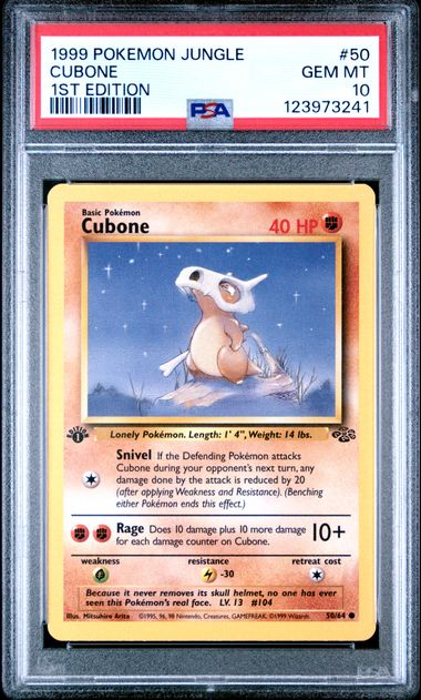 1999 Pokemon Jungle 1st Edition #50 Jungle Cubone 1st Edition front