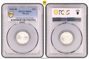 1942-M 20C KM-438  Ag MS65