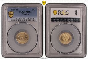 1939-M 20C KM-438  Ag MS65
