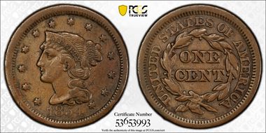 1854 1C VF35BN