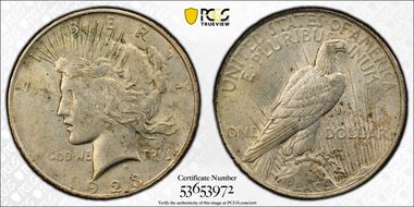 1923-D $1 AU55