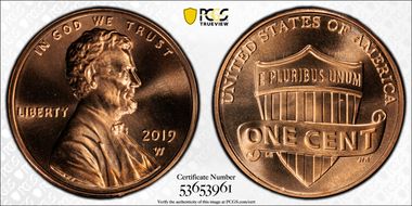 2019-W 1C Shield MS69RD