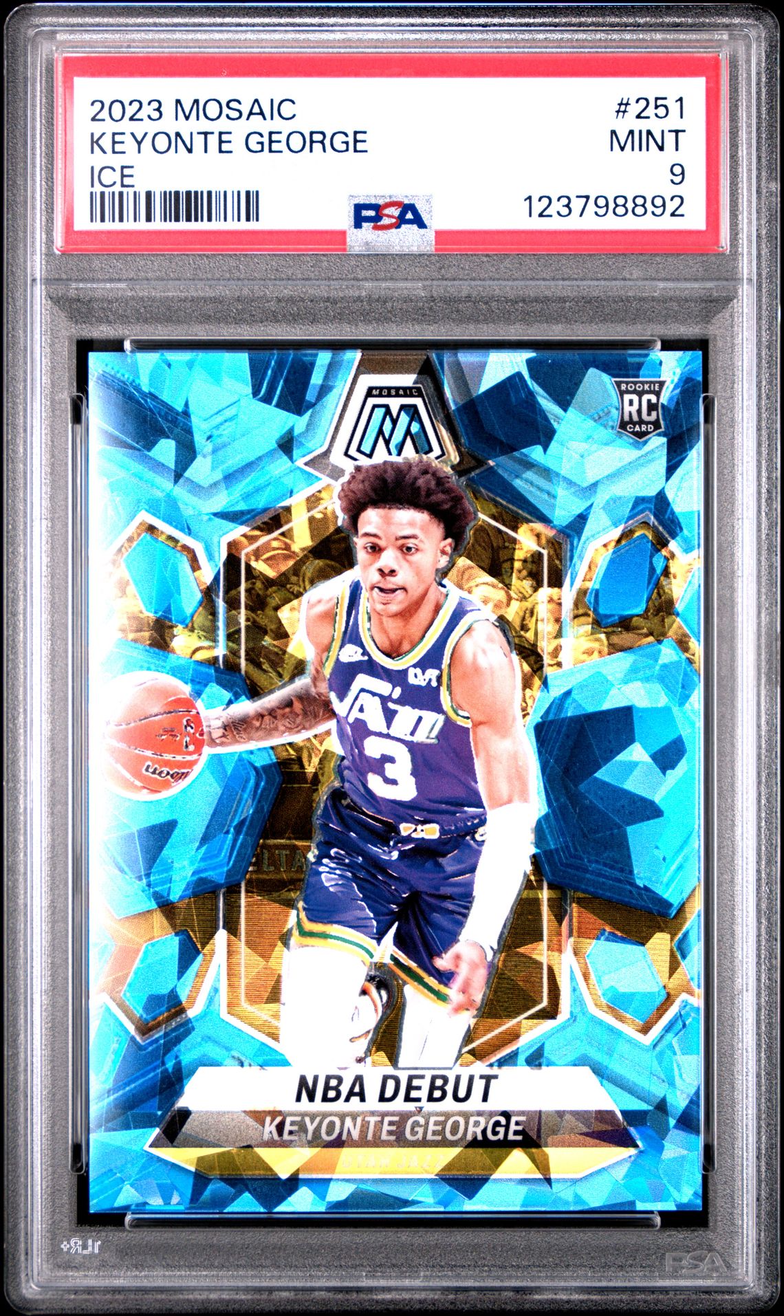 2023 Panini PANINI MOSAIC ICE #251 Keyonte George front