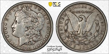 1901 $1 XF40