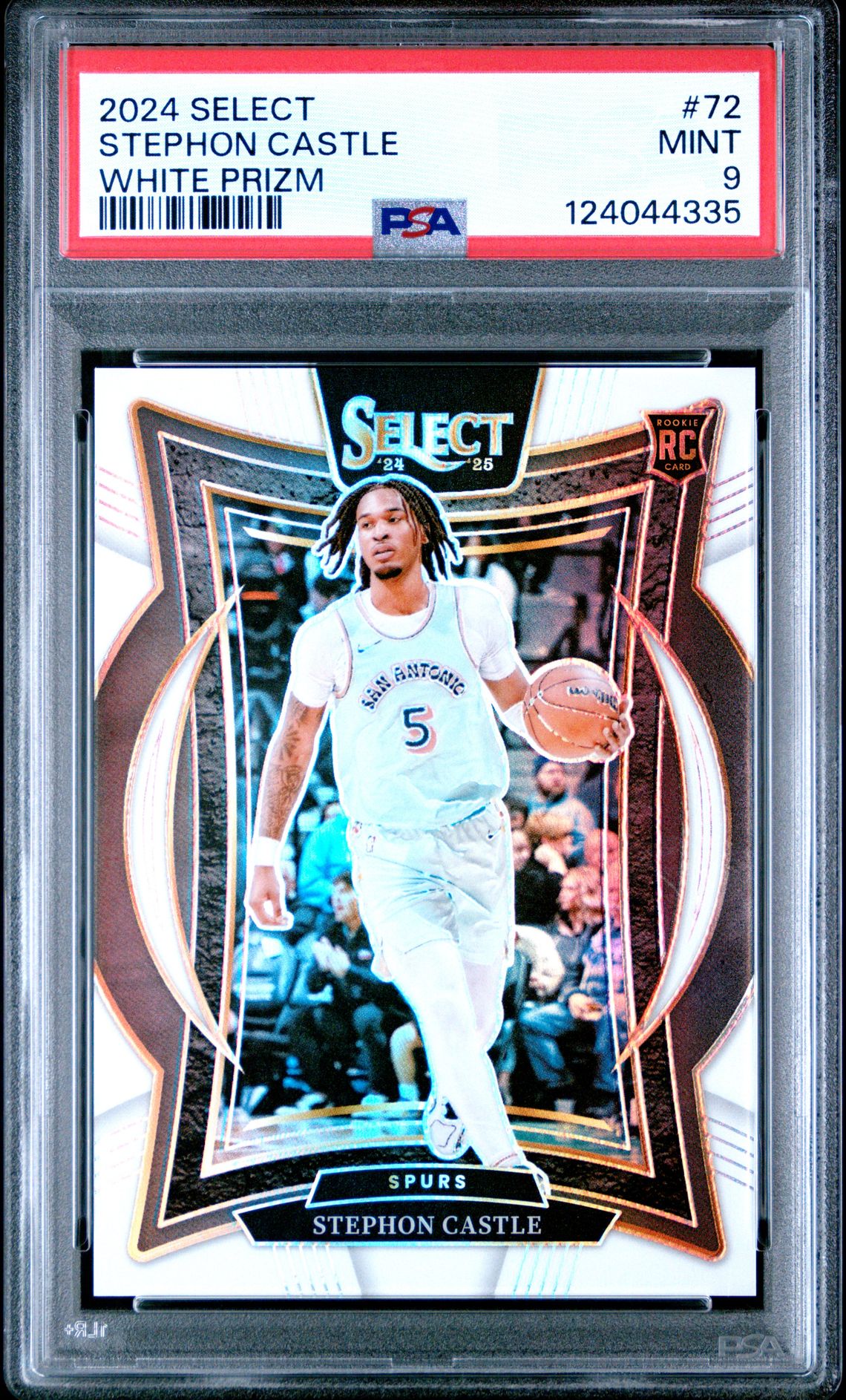 2024 Panini PANINI SELECT WHITE PRIZM #72 Stephon Castle front