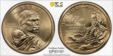 2022-D $1 Native American, Position A  First Strike MS67