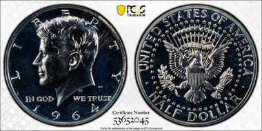 1964 50C Accented Hair, FS-401 PR64