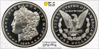 1893 $1 PR64