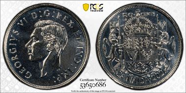 2021 50C 100th Ann. Coat of Arms MS67