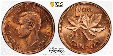 1944 1C MS65RD