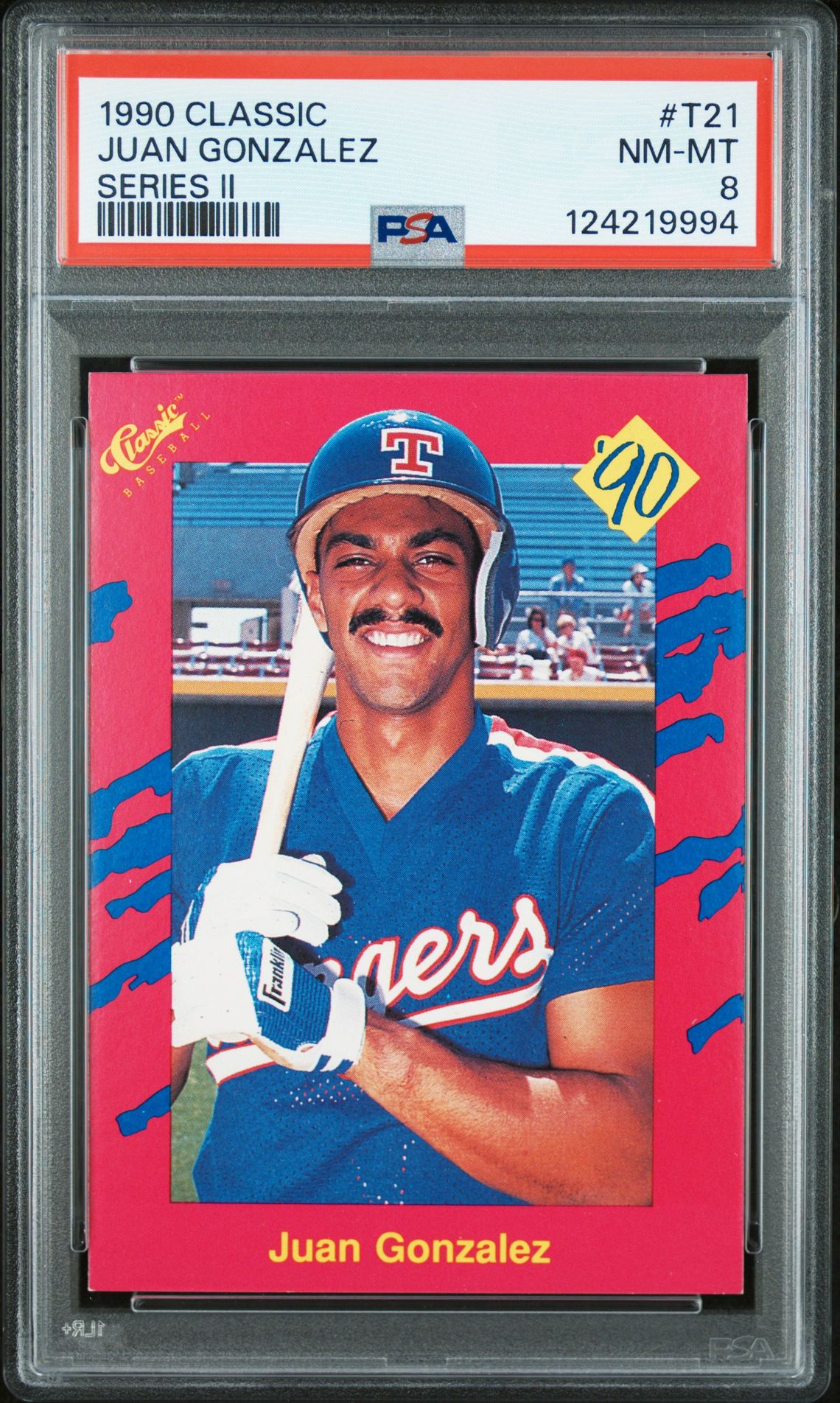 1990 Classic CLASSIC SERIES II #T21 Juan Gonzalez front