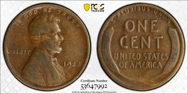 1922-D 1C Weak D F15BN