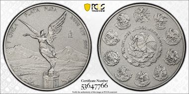 2018-Mo Onza Libertad Ag - Antiqued SP70