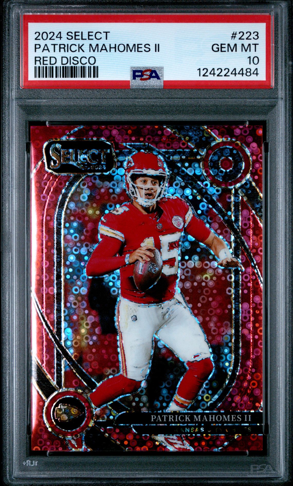2024 Panini PANINI SELECT RED DISCO #223 Patrick Mahomes Ii front
