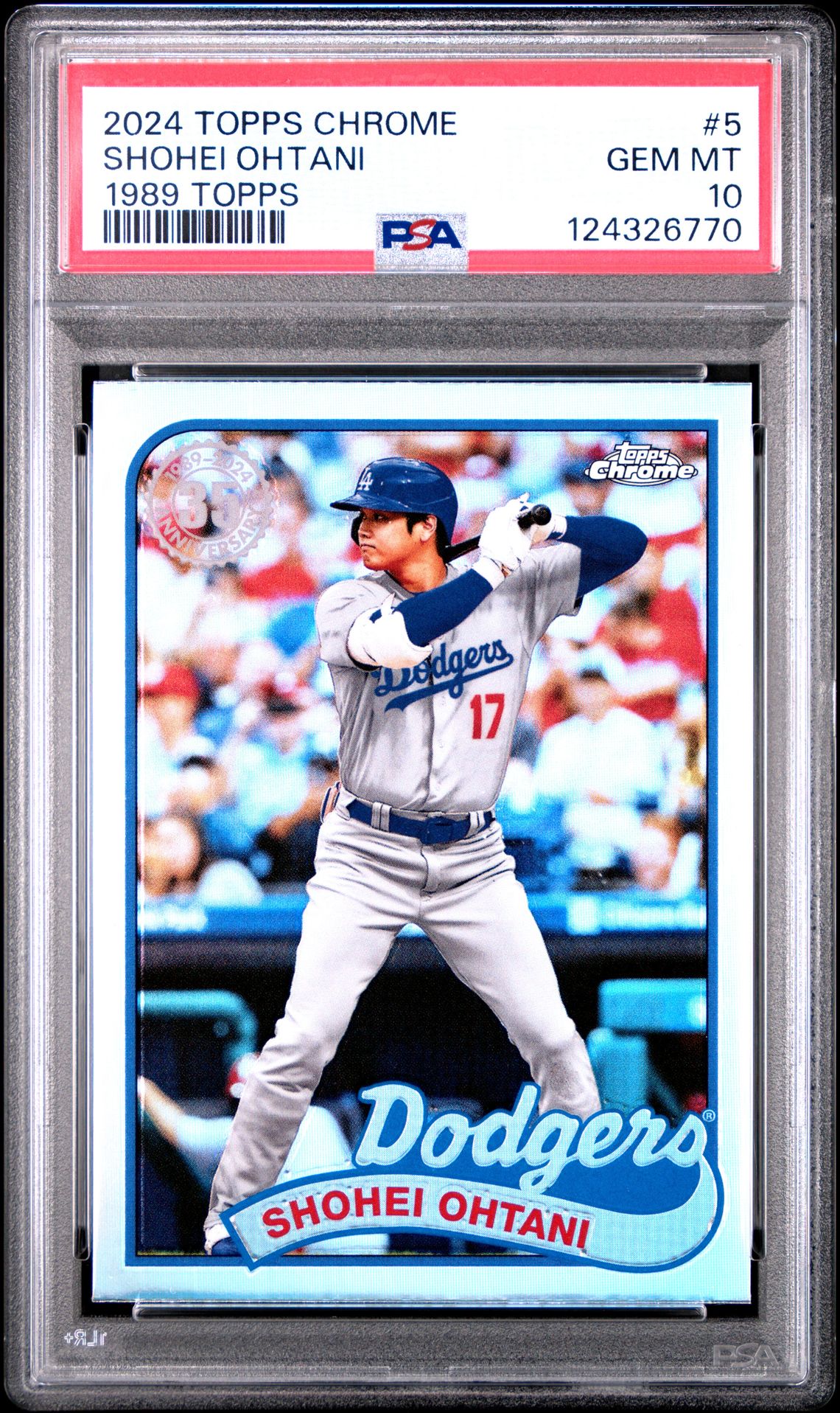 2024 Topps TOPPS CHROME 1989 TOPPS BASEBALL #5 Shohei Ohtani front