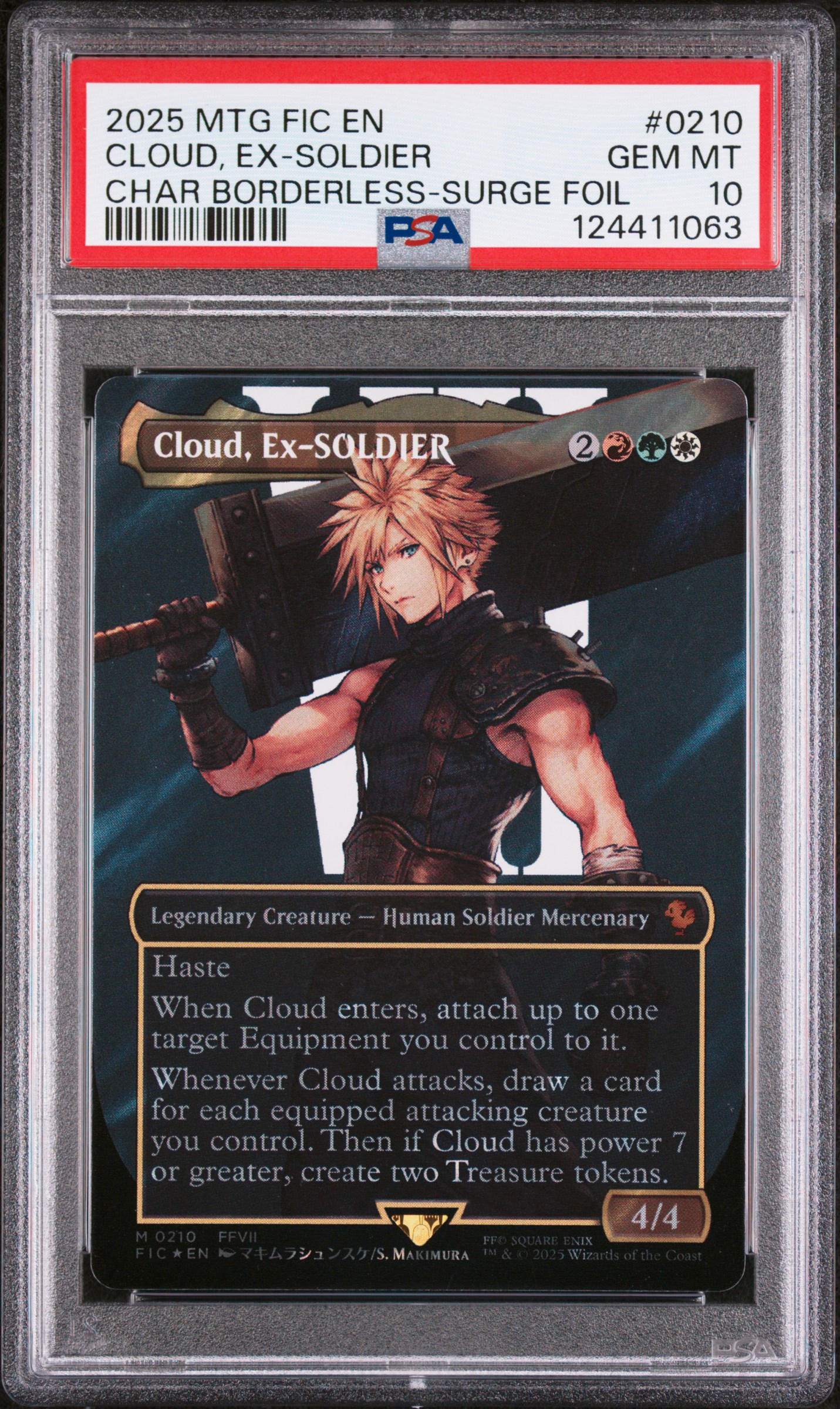 Cloud, Ex-SOLDIER [Borderless Surge Foil] #210